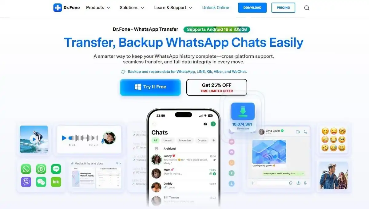 drfone whatsapp transfer