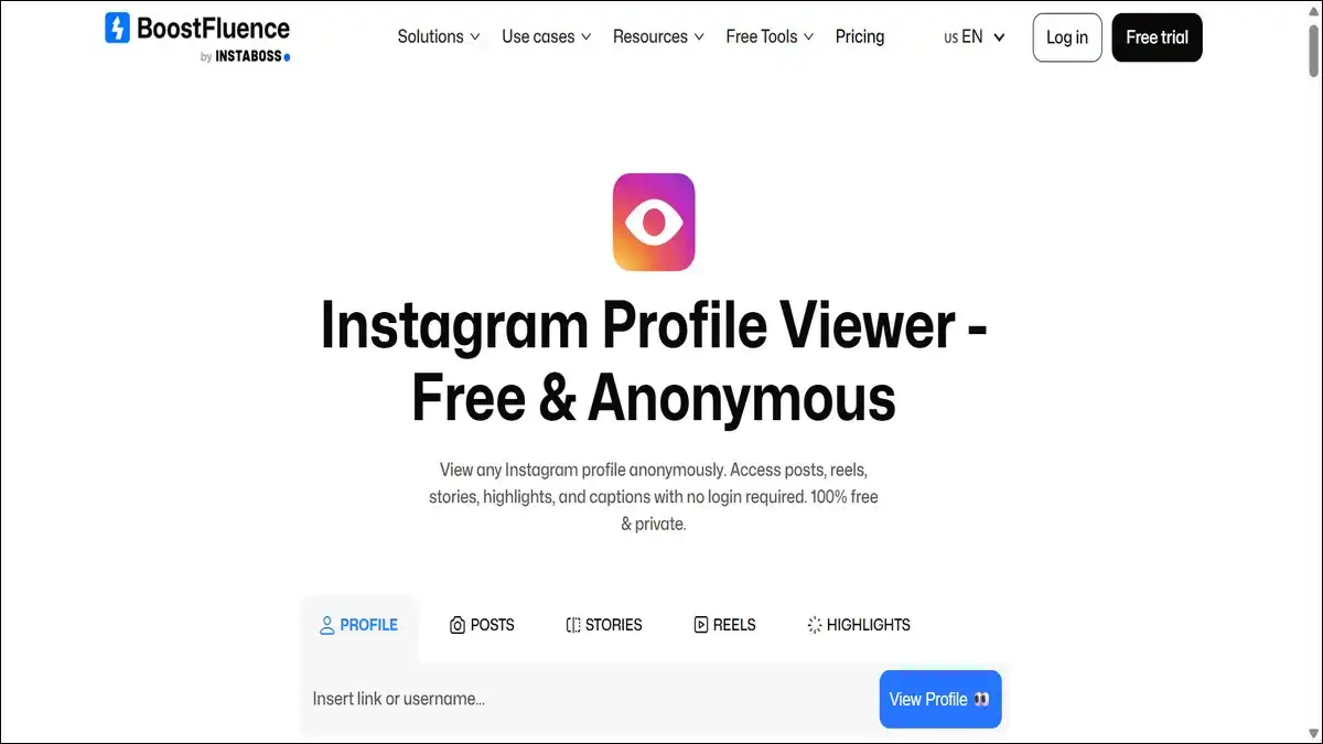 BoostFluence Instagram Profile Viewer