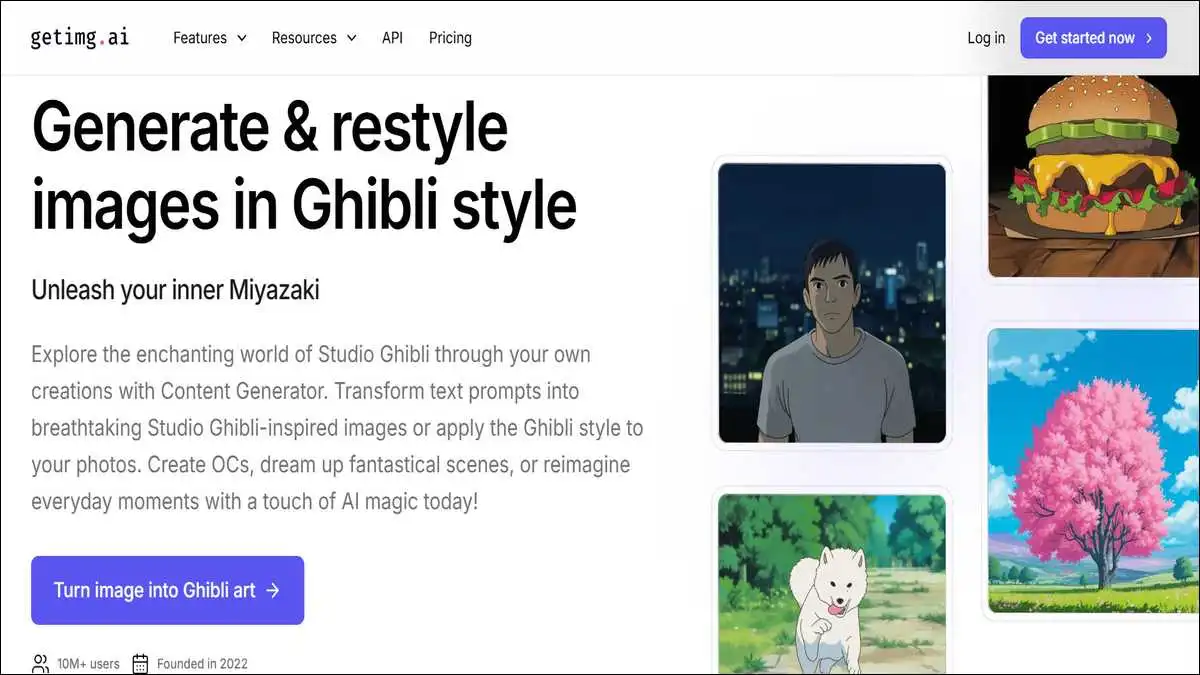 Ghibli  AI generator tool by Getimg.ai