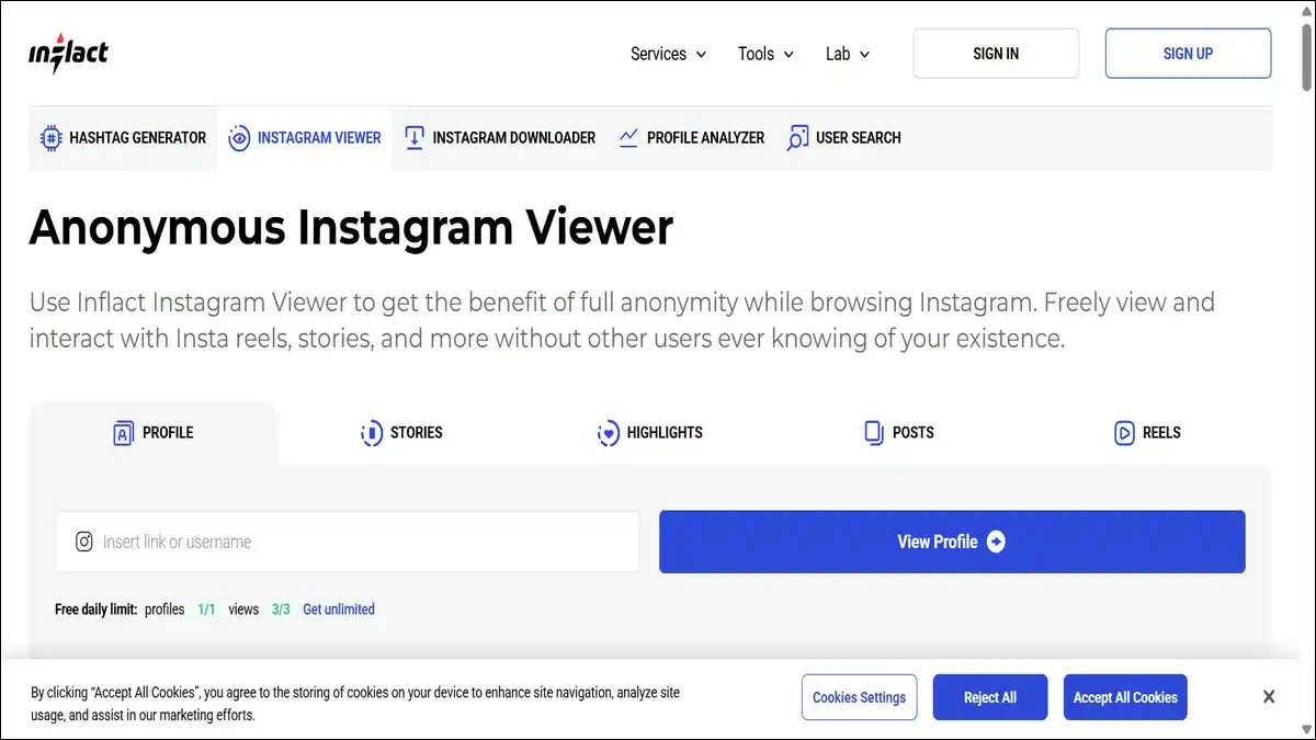 Inflact Instagram Viewer