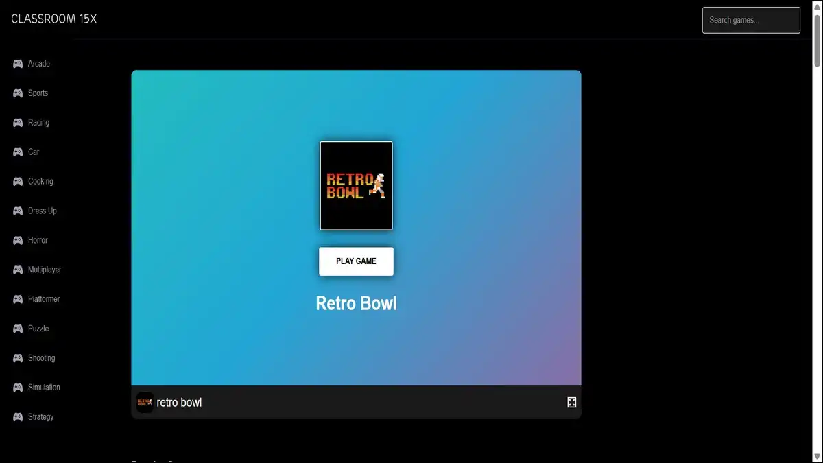 retro bowl game