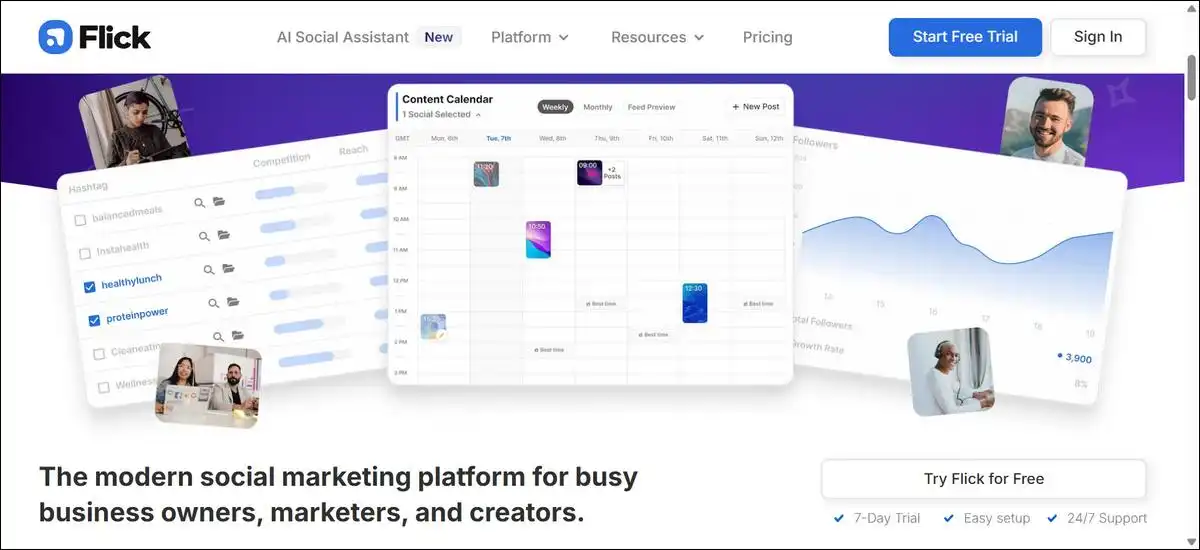 Flick Social Media Marketing Platform