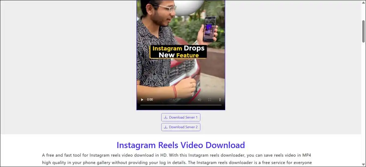 I've found that InDown.io IG Reel Downloader Works flawlessly on both PC and mobile