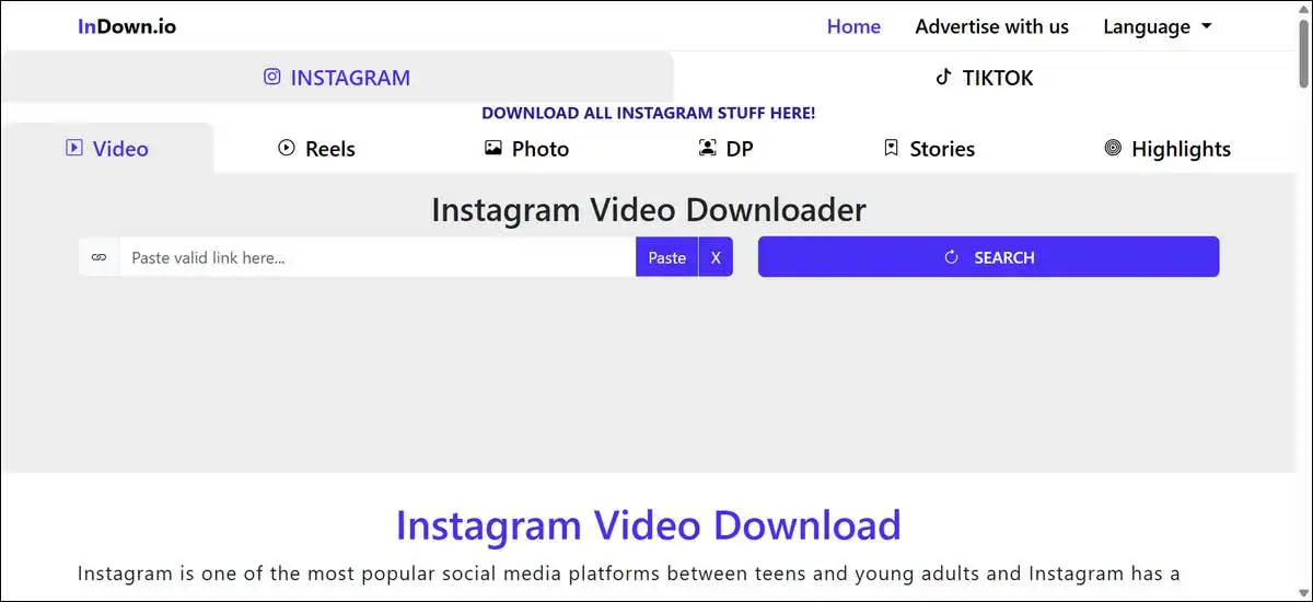 I Tested InDown.io To Download Instagram Reels, Videos, Photos, Stories
